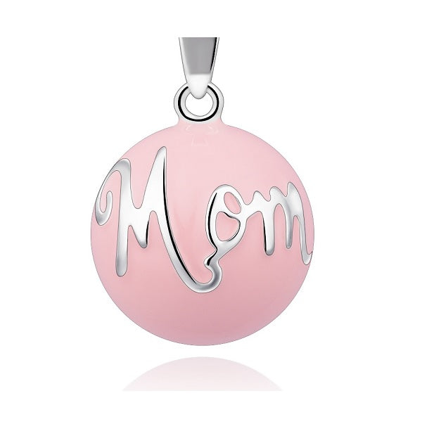 Zwangerschapsbelletje zwart met vergulde "mom"