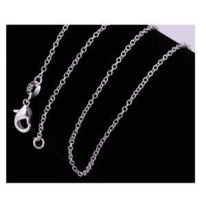 verzilverde ketting