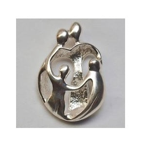 Zilveren gezinshanger