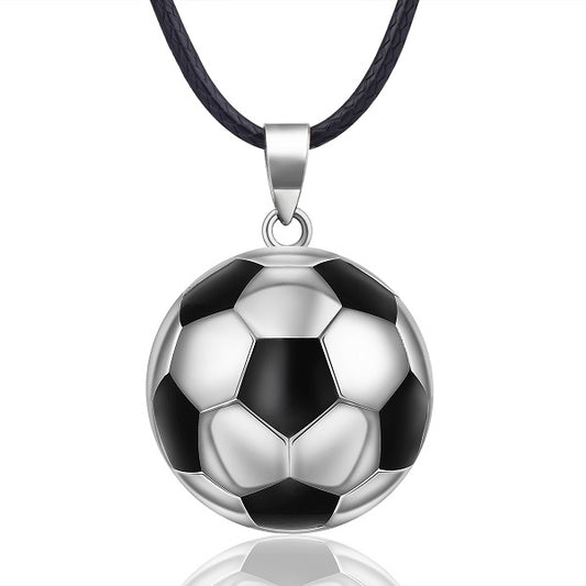 Verzilverd voetbal zwangerschapsbelletje