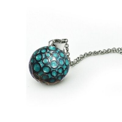 Turquoise zwangerschapsketting met rondjes